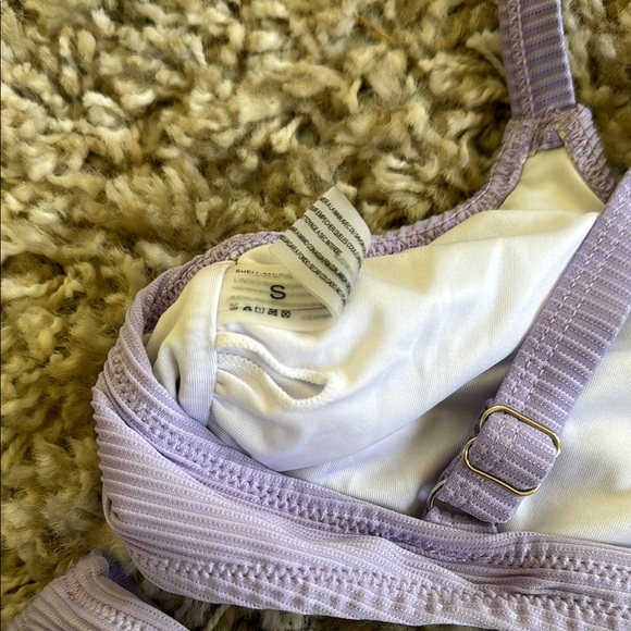 Lavender Ribbed Bikini Set - Picture 3 of 4
